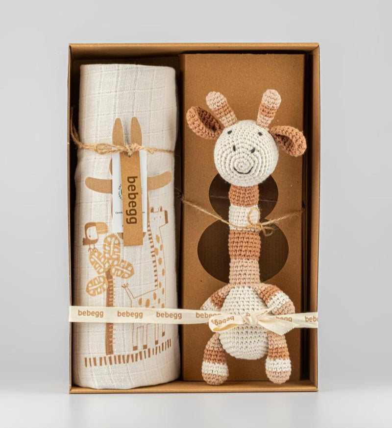 Giraffe Muslin Set