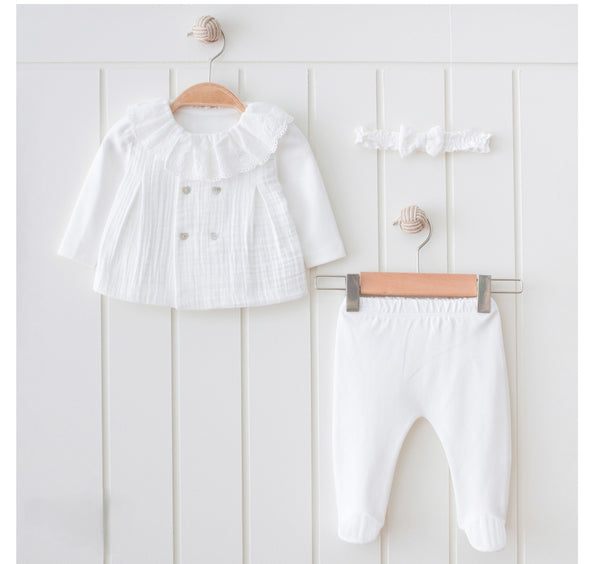 Soft White 3-Piece Infant Set