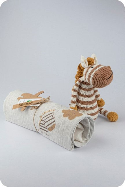 Zebra Muslin Set